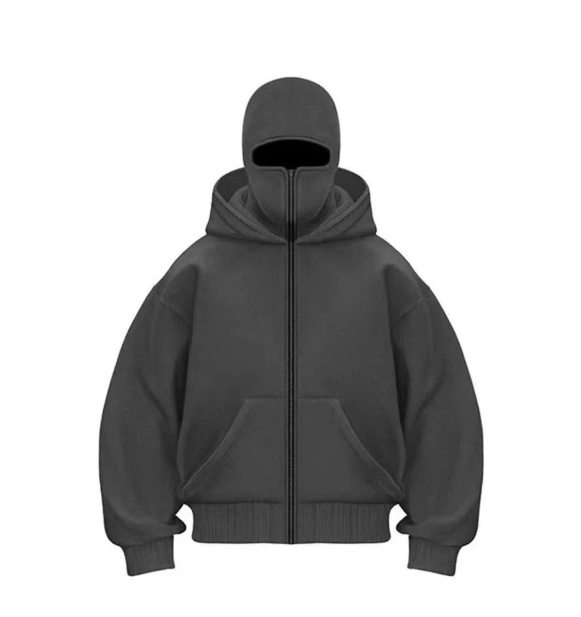 Blouson de baseball zippé à capuche pour homme