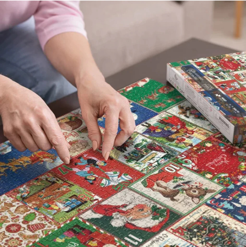 Joyeux puzzle de calendrier de l'Avent en Jigsaw