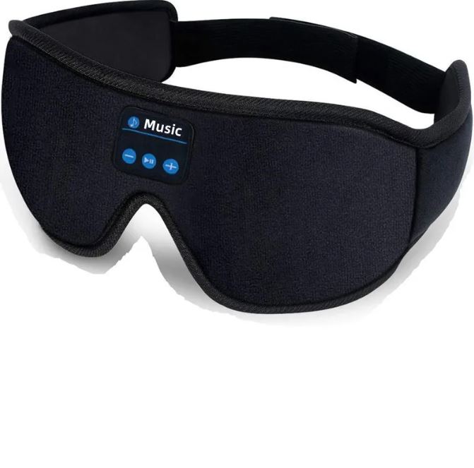 Masque de sommeil 3D Bluetooth 5.0 Stéréo Musique illimitée