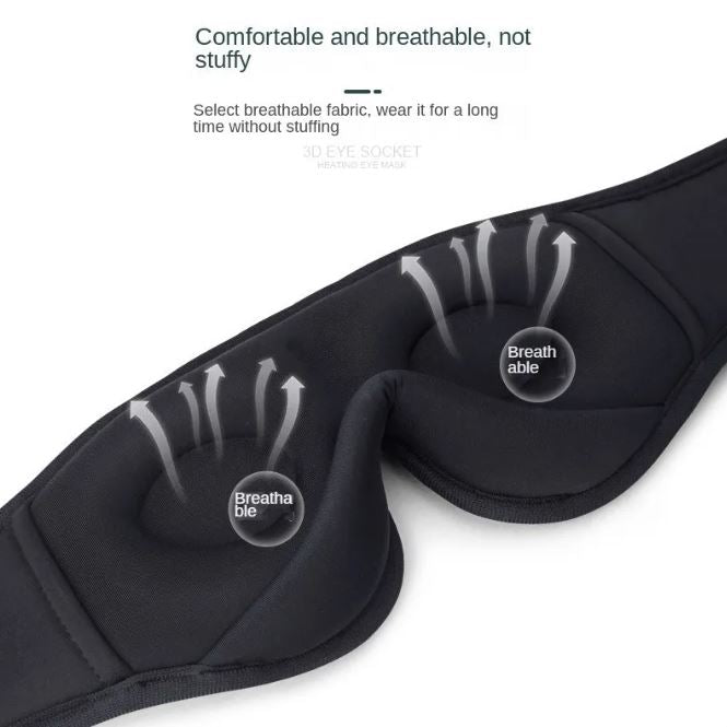 Masque de sommeil 3D Bluetooth 5.0 Stéréo Musique illimitée