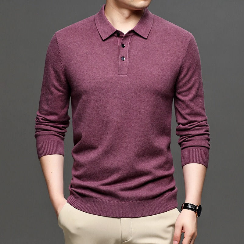 Pull en maille à revers pour hommes